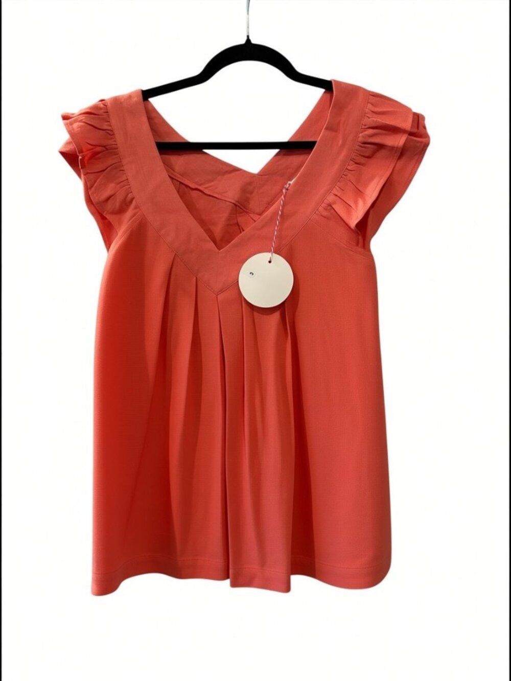 Coral sleevless Top